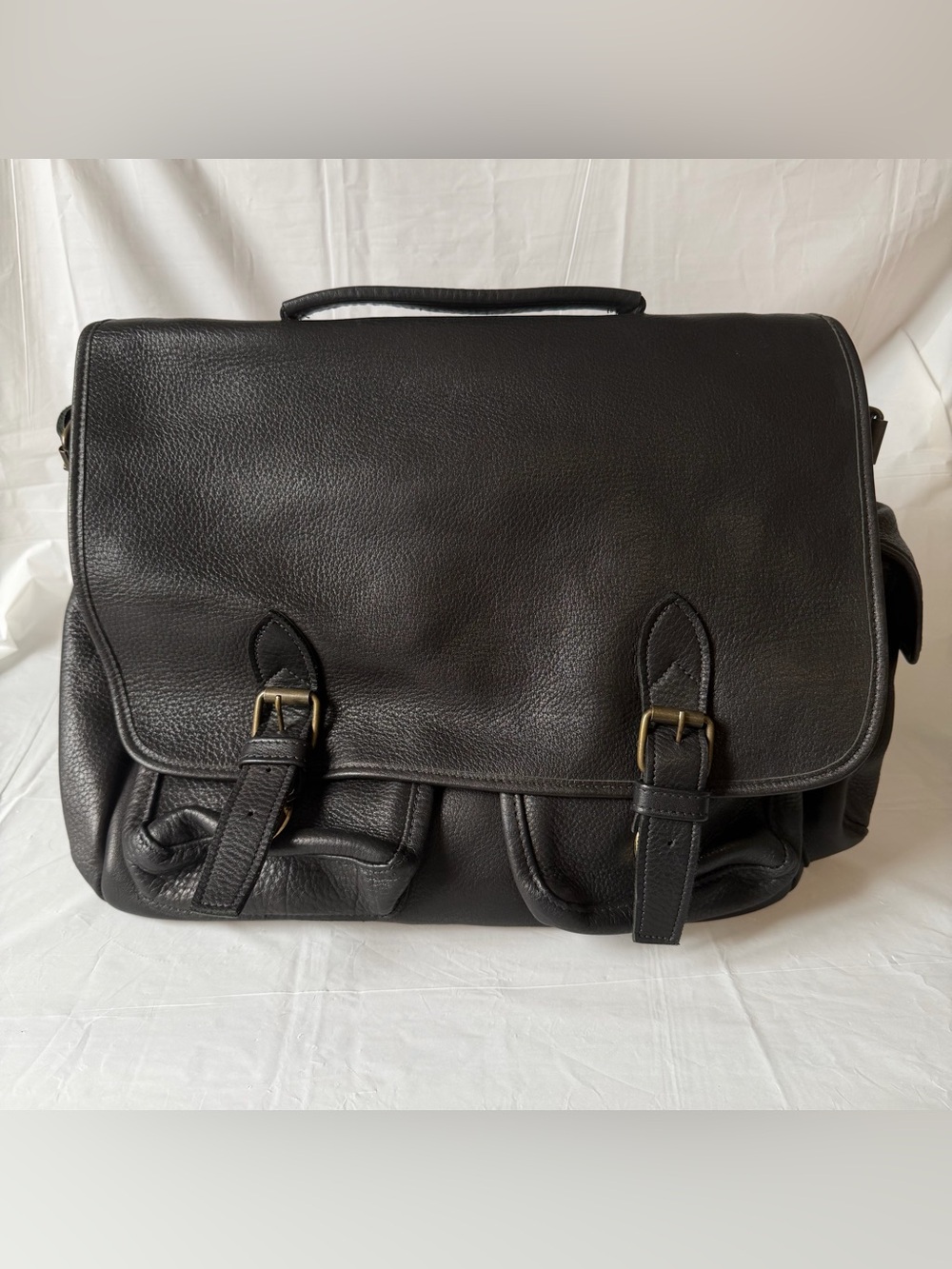 Vintage Village Tannery By Sevestet - Handcrafted Leather Bag (HEAVY) - Black